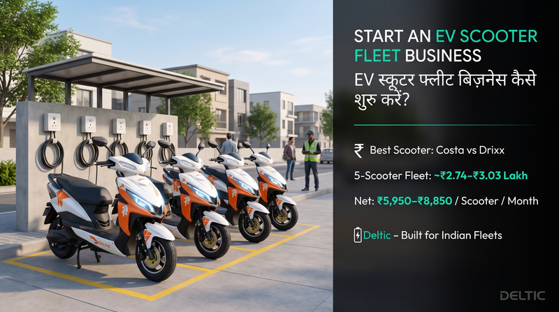 Electric Scooter Fleet Business in India (2026): Profit Math, Startup Cost and How to Start