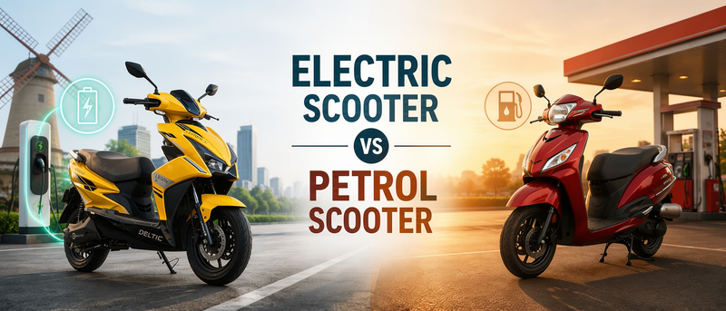 Electric Scooter vs Petrol Scooter (2026 Guide): Calculator, Cost & Performance