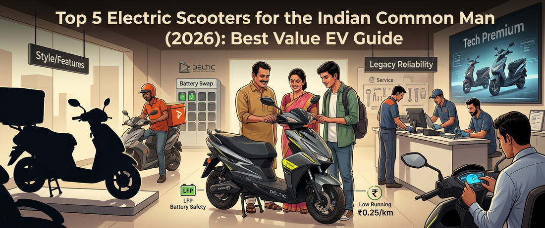 Top 5 EV Electric Two Wheeler Scooter for Daily Commute (2026)