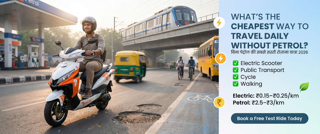 Cheapest Way to Travel Daily Without Petrol in India (2026 Guide)