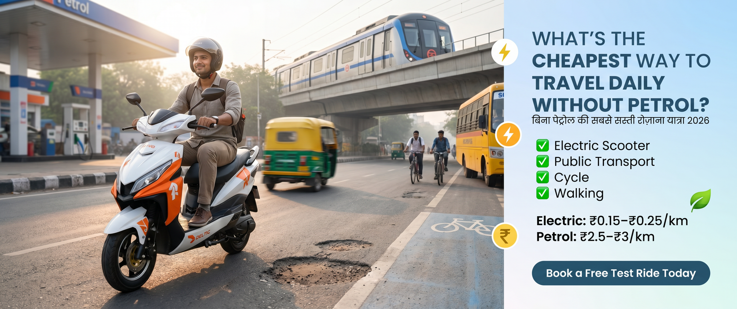 Cheapest Way to Travel Daily Without Petrol in India (2026 Guide)