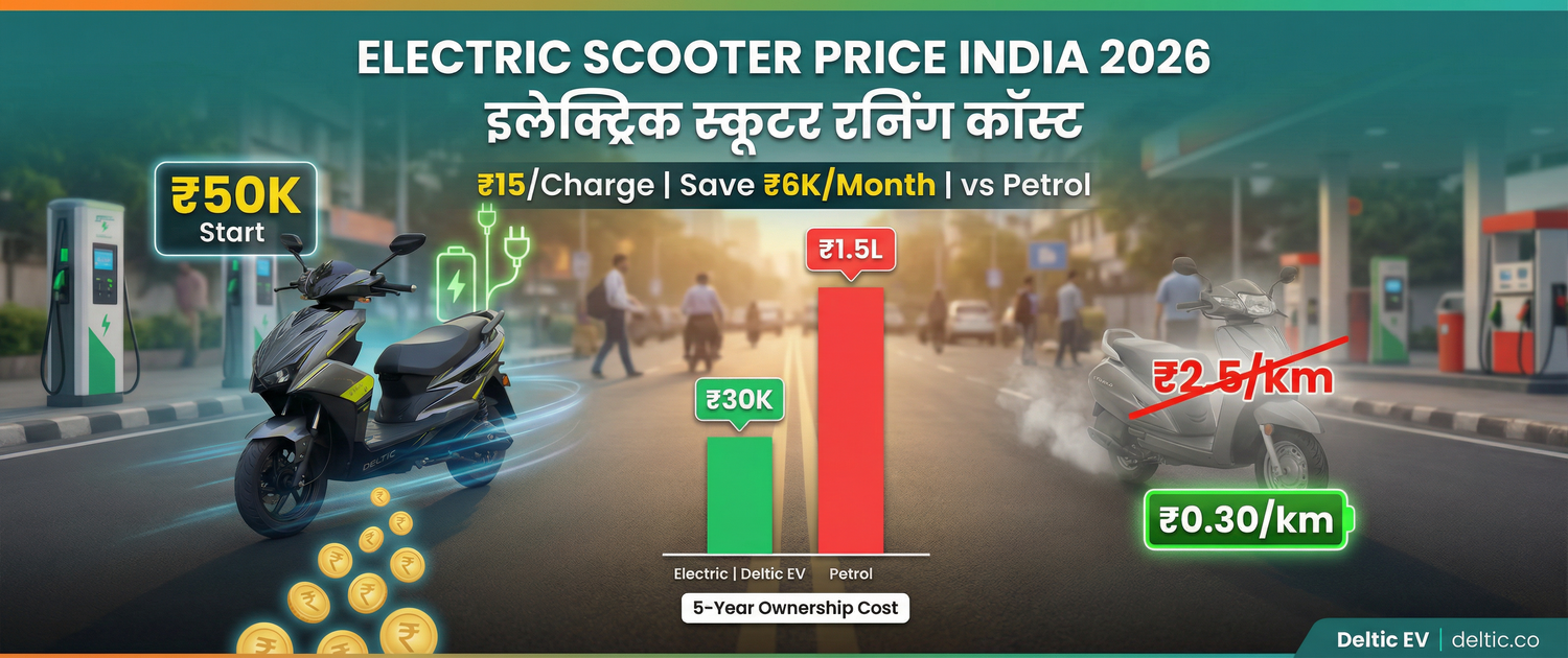 Electric Scooter Price in India: Petrol Vs EV Scooter Cost Explained (2026 Guide)